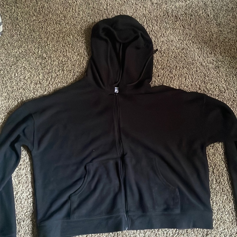 Old Navy black zip-up hoodie